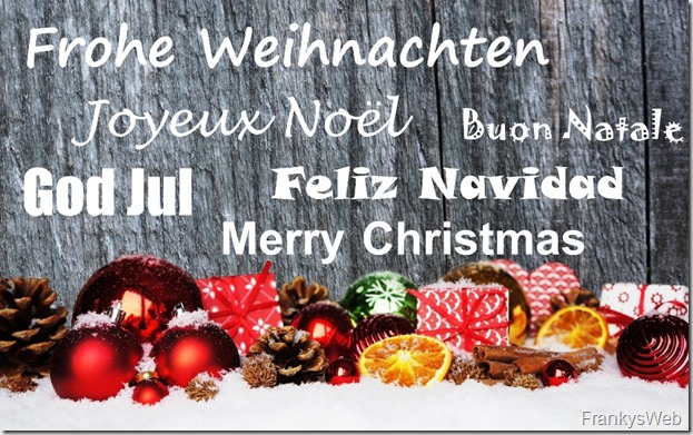 Frohe Weihnachten