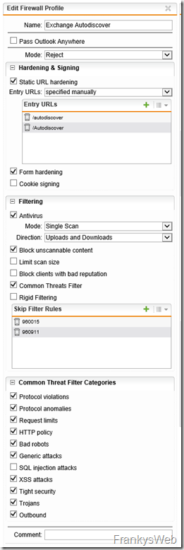 Firewall Profile