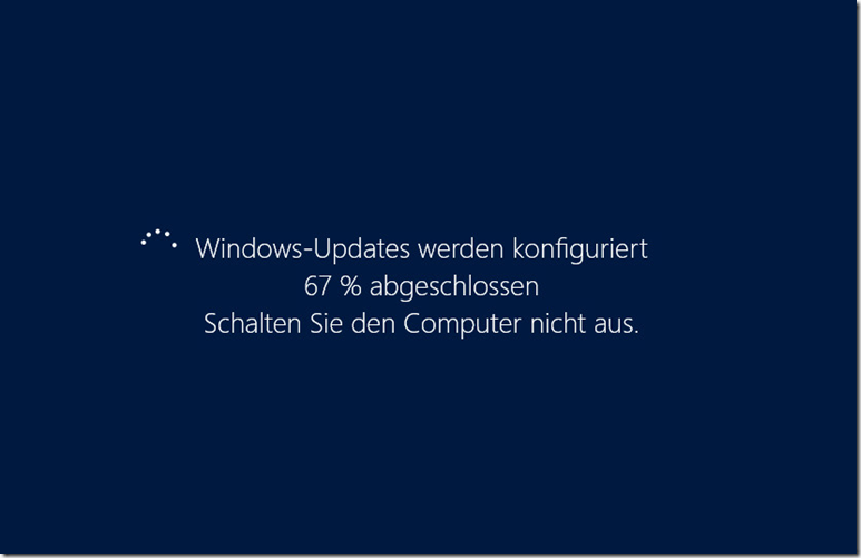 Windows Update 67 Prozent