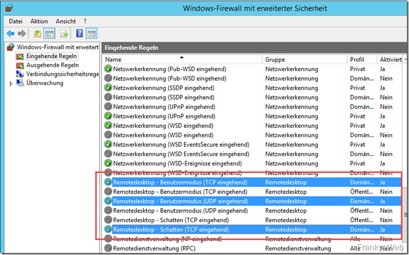 DXXD Firewall RDP