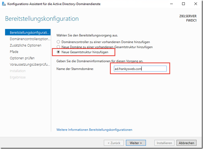 Active Directory FQDN