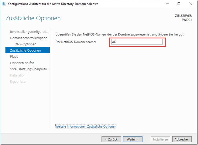 Active Directory NetBIOS