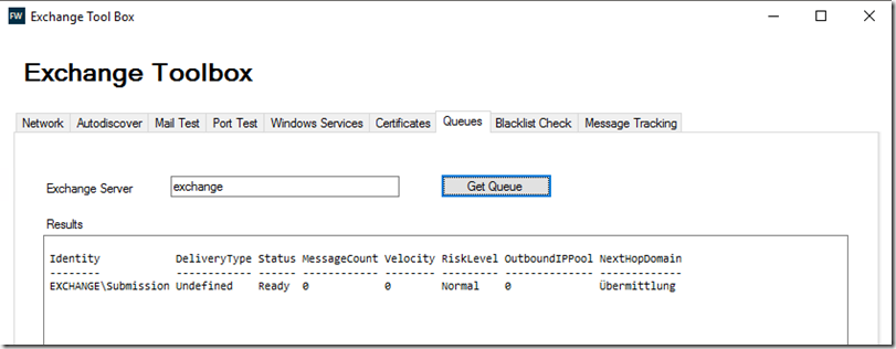 Exchange Toolbox