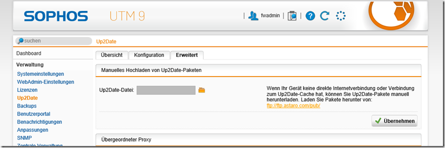 Sophos UTM: Neues Update (9.503-3)