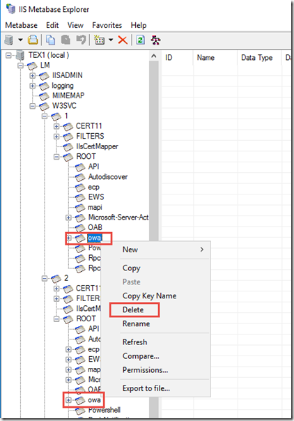 IIS Metabase Explorer