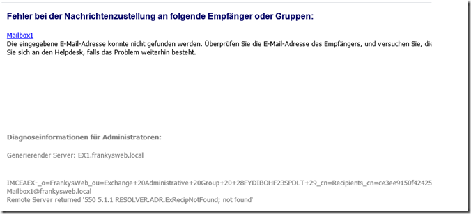 IMCEAEX Strings in X500 konvertieren