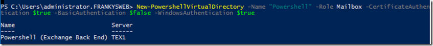 PowerShell Backend