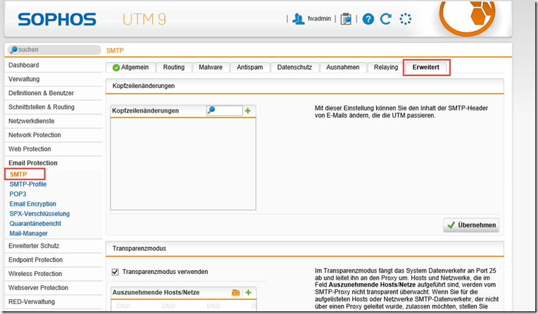 Sophos UTM DKIM