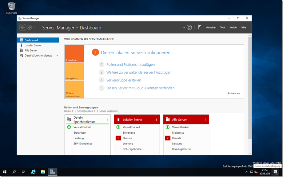 Windows Server 2019: Technical Preview verfügbar