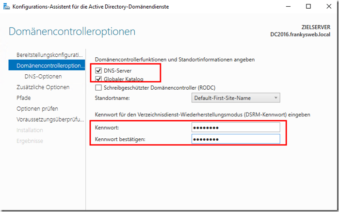 Migration Domain Controller zu Server 2016