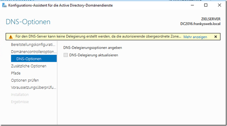 Migration Domain Controller zu Server 2016