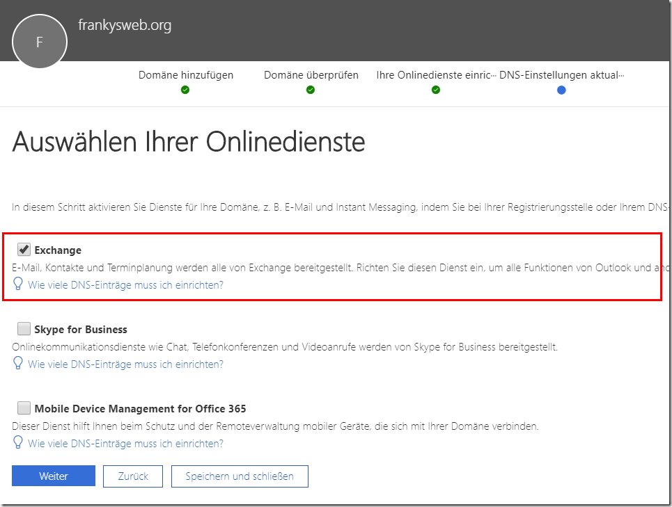 Exchange 2016: Hybrid Modus mit Office 365 (Teil 2)