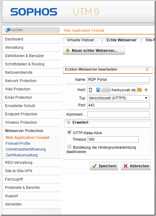 RDP im Browser: Apache Guacamole und Sophos UTM