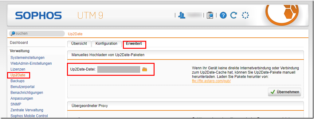 Sophos UTM: Neues Update (9.510-4)