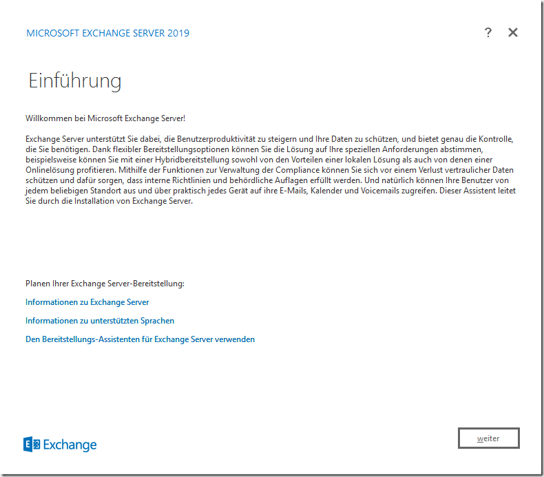 Exchange 2019: Der erste Eindruck