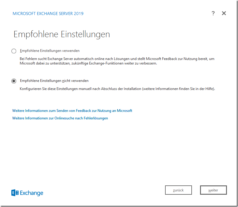 Exchange 2019: Der erste Eindruck