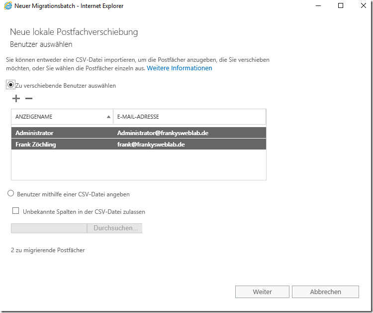 Exchange 2019: Testmigration von Exchange 2016 zur Technical Preview