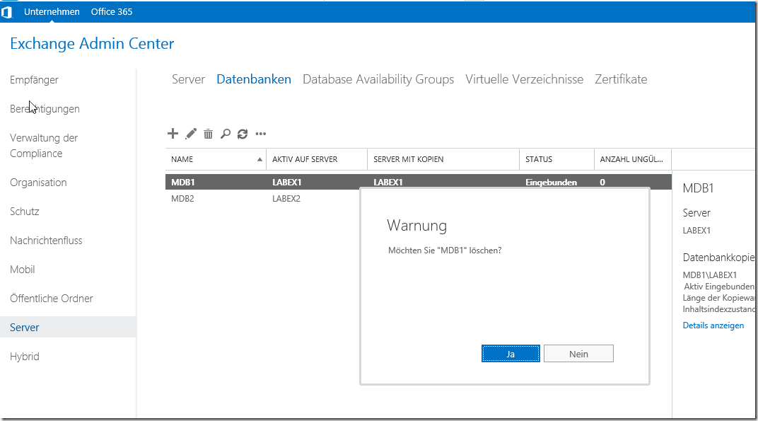 Exchange 2019: Testmigration von Exchange 2016 zur Technical Preview