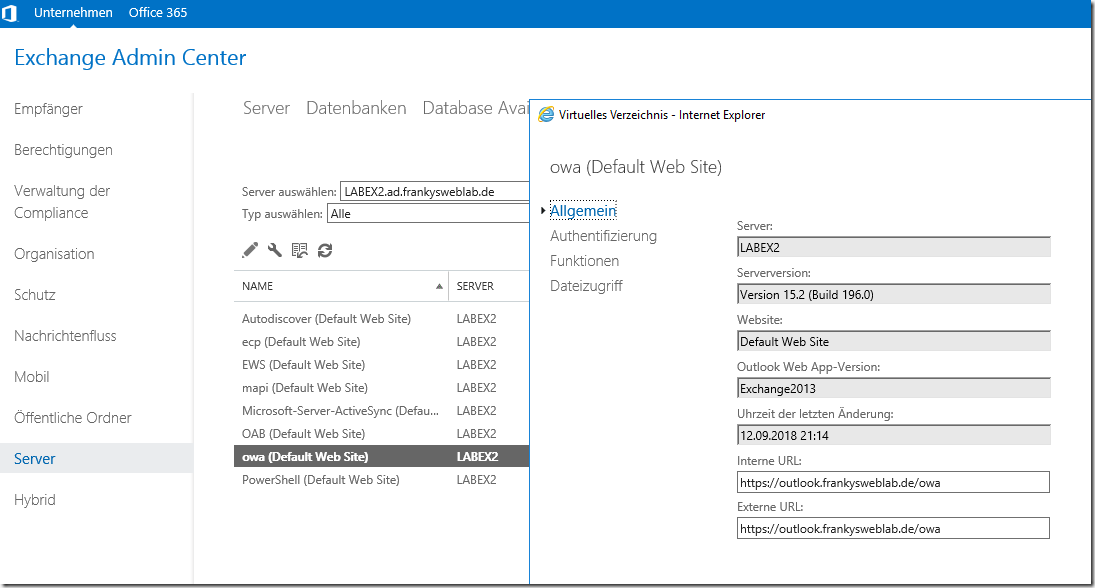 Exchange 2019: Testmigration von Exchange 2016 zur Technical Preview