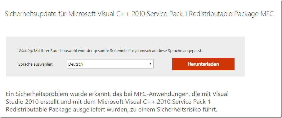 Exchange Server: Update KB2565063 muss (erneut) installiert werden