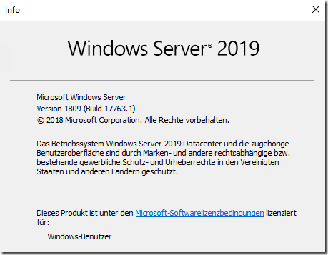 Windows Server 2019 ist verfügbar