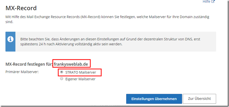 Exchange Server: Umstellung von POP Abruf zu MX Record