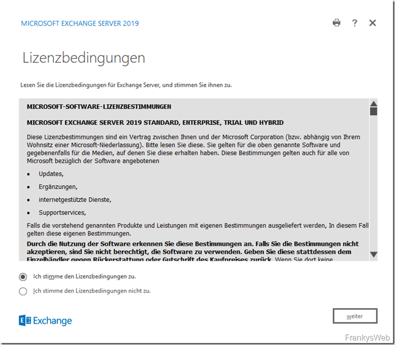 HowTo: Installation von Exchange 2019 auf Server 2019