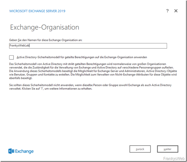 HowTo: Installation von Exchange 2019 auf Server 2019