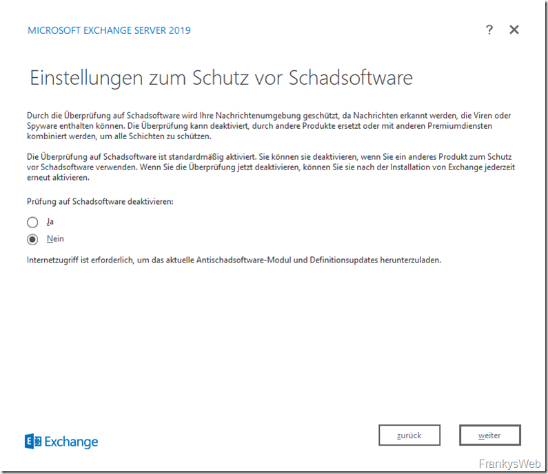 HowTo: Installation von Exchange 2019 auf Server 2019