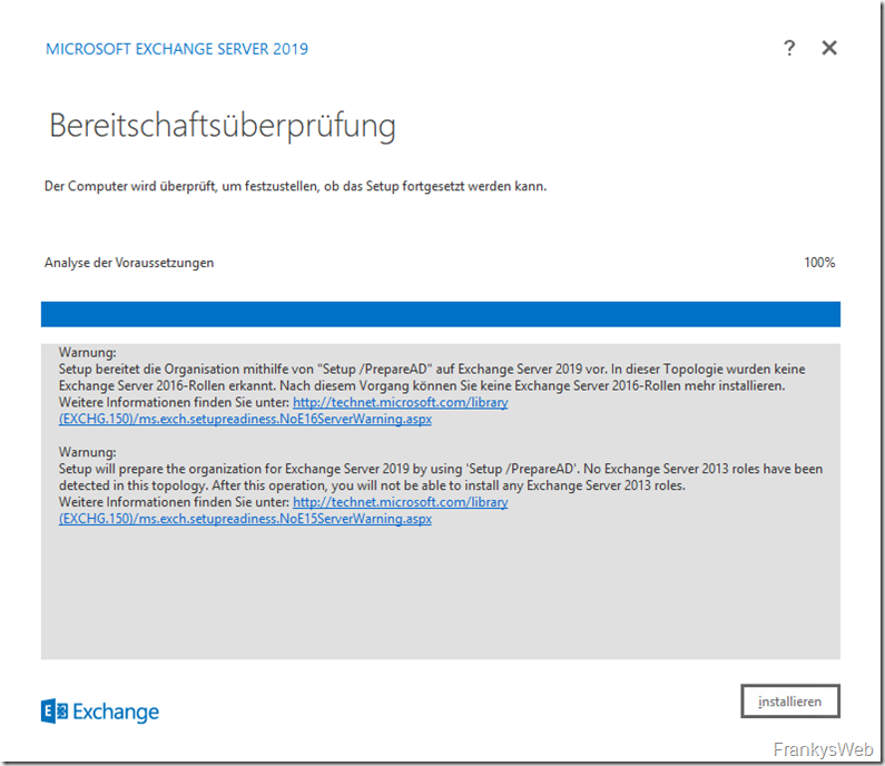 HowTo: Installation von Exchange 2019 auf Server 2019