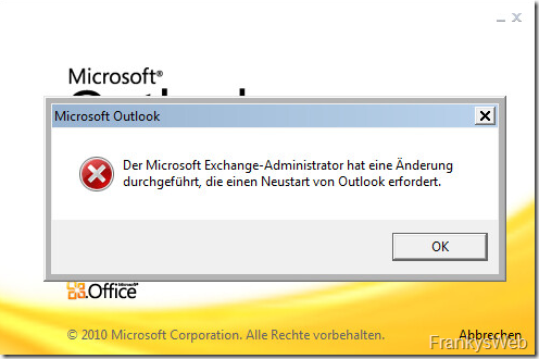 Exchange Migration: Probleme mit der Outlook Verbindung