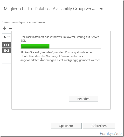 Exchange 2019: Database Availability Group (DAG)