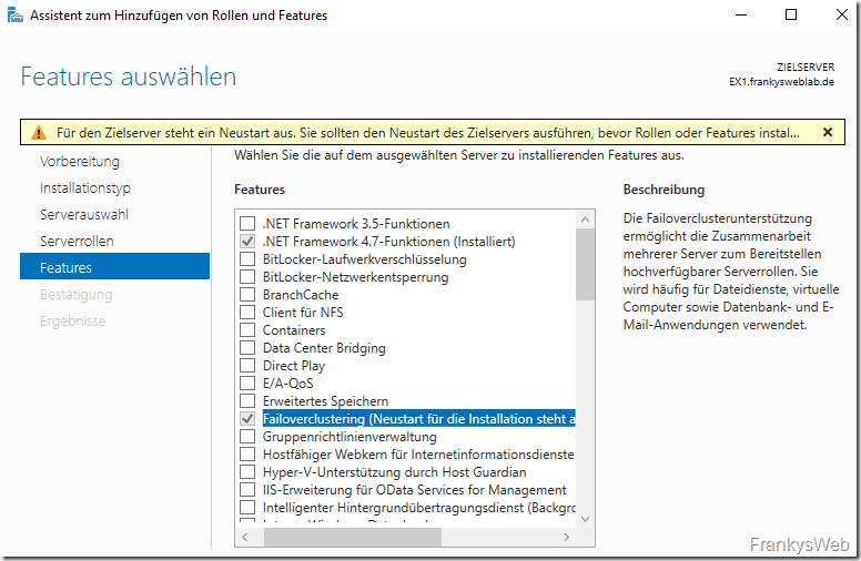 Exchange 2019: Database Availability Group (DAG)