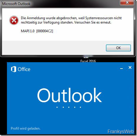 Outlook auf Windows 7 und Exchange Server 2019