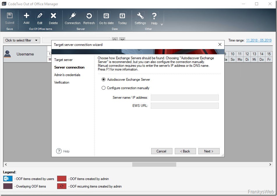 Manage Exchange out-of-office notifications centrally