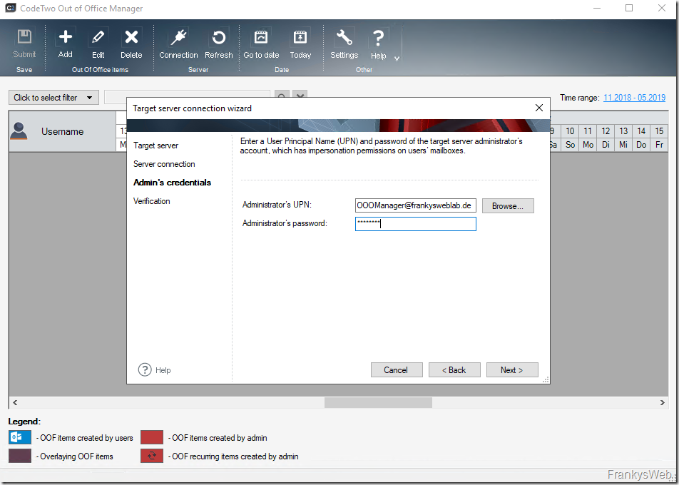 Manage Exchange out-of-office notifications centrally