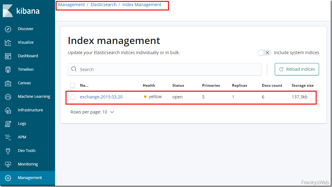 Exchange Server Dashboards mit ELK (ElasticSearch, Logstash, Kibana) Teil 3