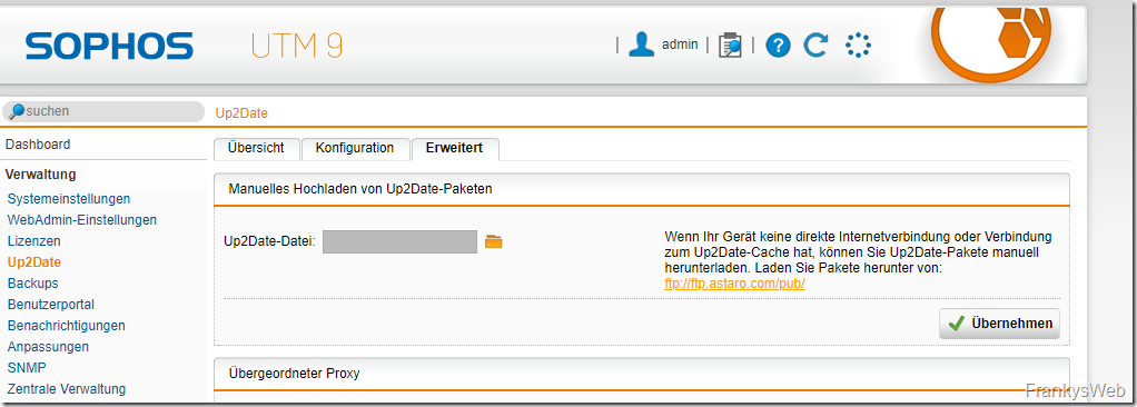 Sophos UTM Update