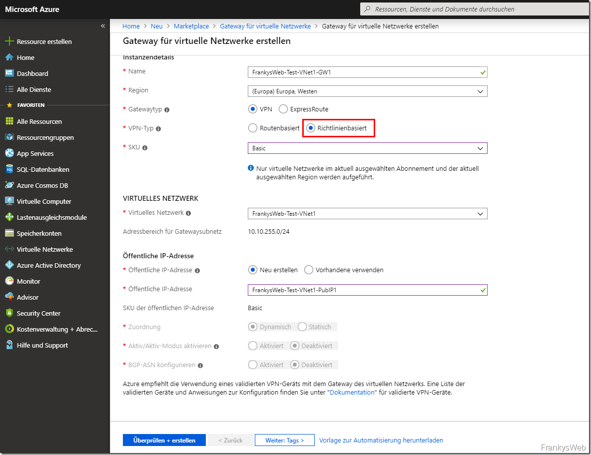 Azure Gateway