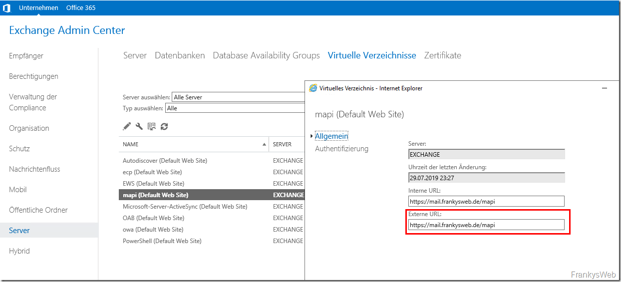 Howto: Exchange 2019 und Kemp Loadmaster mit ESP