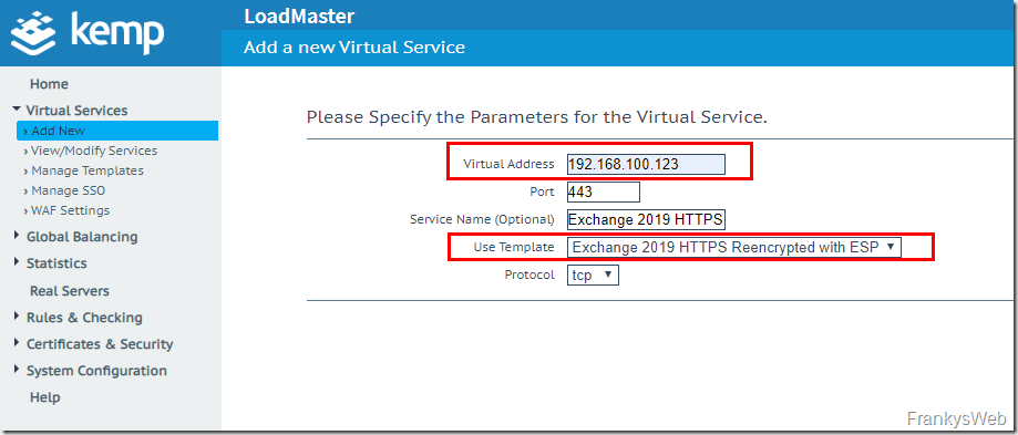 Howto: Exchange 2019 und Kemp Loadmaster mit ESP