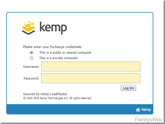 Howto: Exchange 2019 und Kemp Loadmaster mit ESP