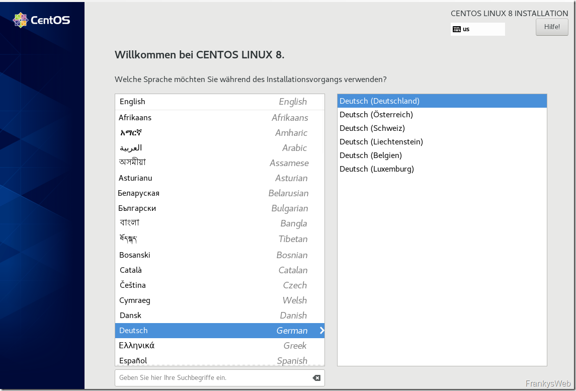 CentOS 8 Installation