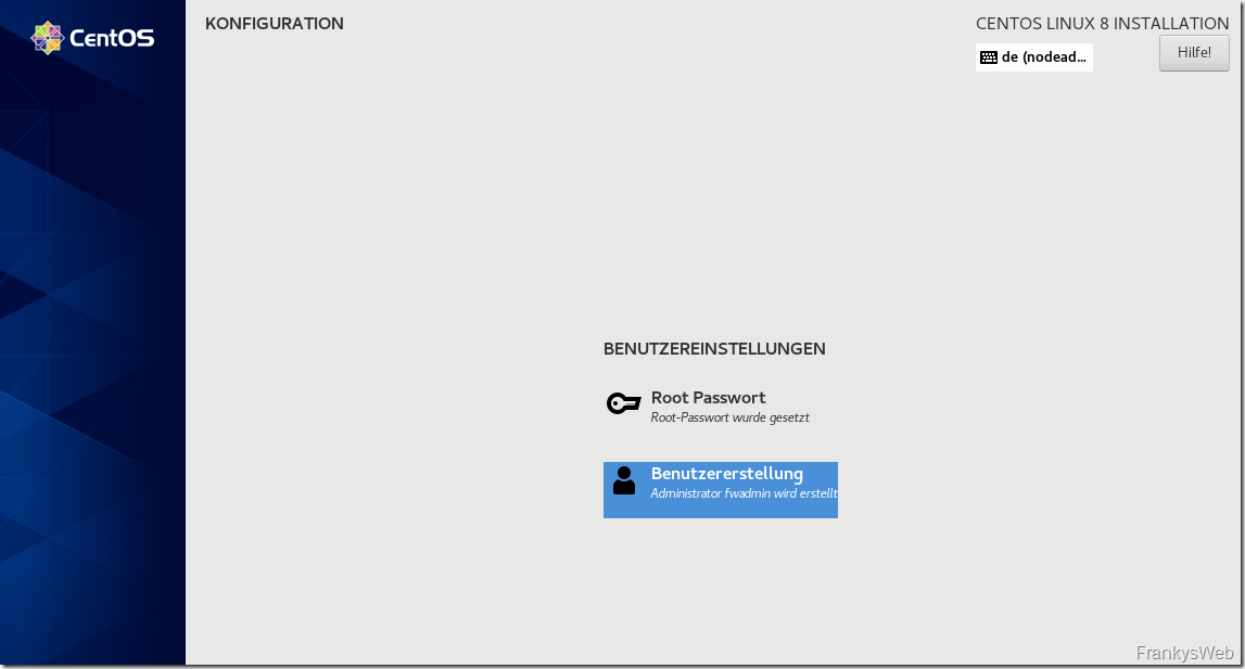 CentOS 8 Installation