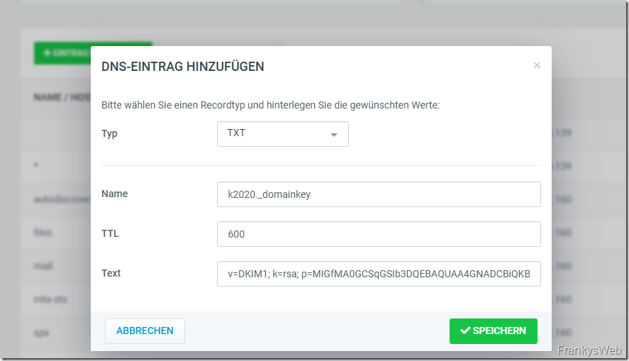 DKIM DNS Record