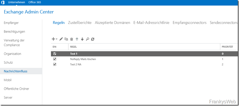 Exchange Server: Welche Transportregeln werden auf eine Mail angewendet?