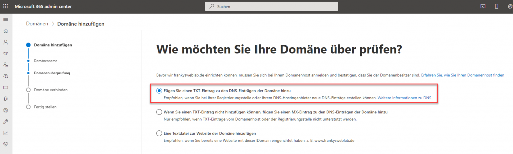 Domain Überprüfung