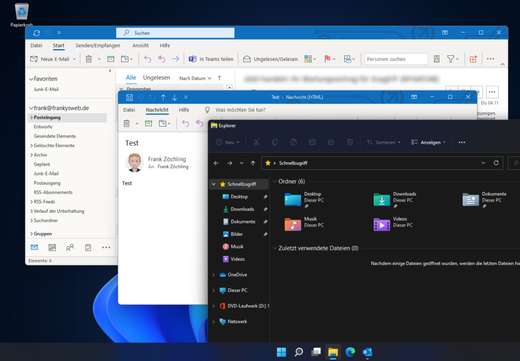 Windows 11 und Outlook 2021