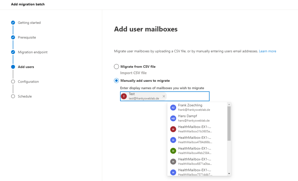 Migration Batch Mailboxes