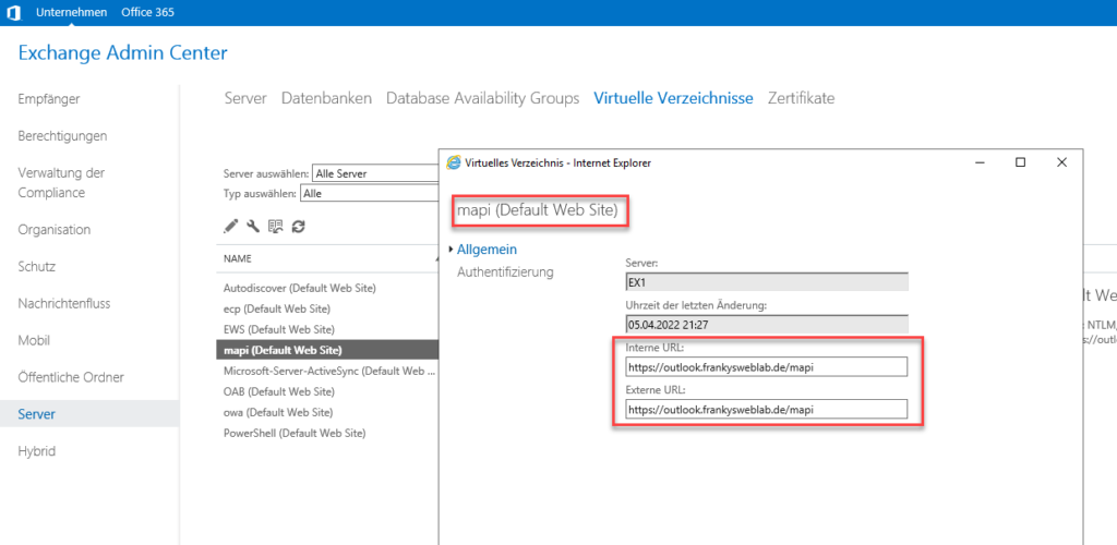 Outlook Anywhere / MAPIoverHTTP